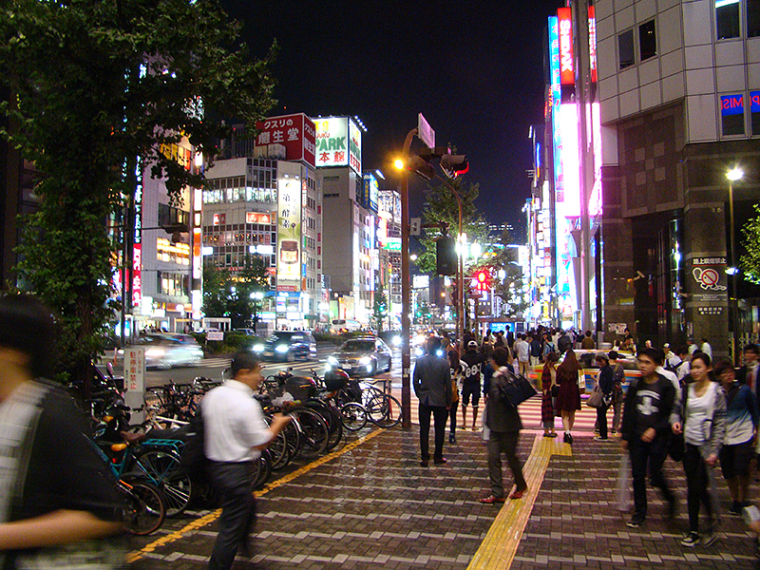 токио ночью